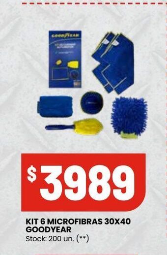 Changomas Kit 6 microfibras 30x40 goodyear oferta