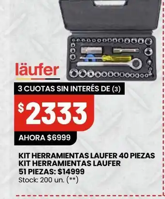 Changomas Kit de herramientas laufer 40 pzas oferta