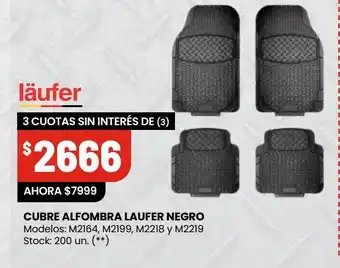 Changomas Cubre alfombra laufer negro oferta