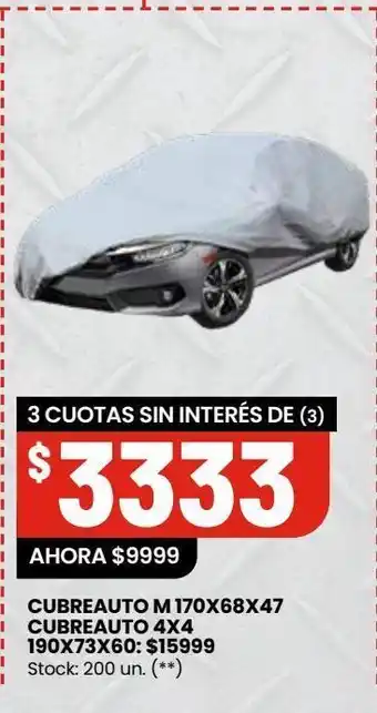 Changomas Cubre auto oferta