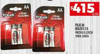 Supermercados DIA PILAS AA BIXLER X 2 U. oferta