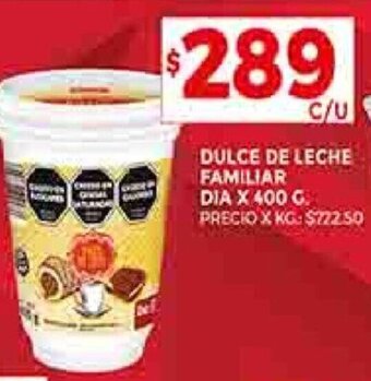 Supermercados DIA DULCE DE LECHE FAMILIAR DIA X 400 G. oferta