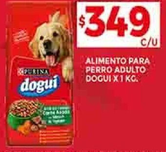 Supermercados DIA ALIMENTO PARA PERRO ADULTO DOGUI X 1 KG. oferta