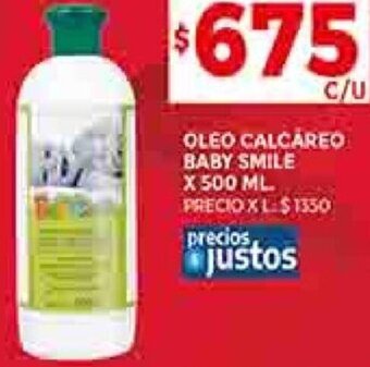 Supermercados DIA OLEO CALCAREO BABY SMILE X 500 ML. oferta