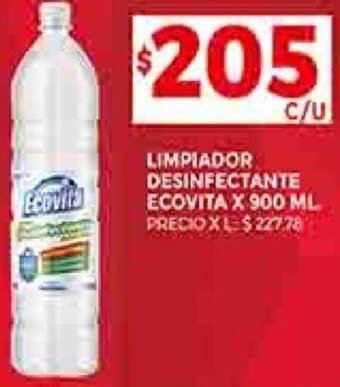 Supermercados DIA LIMPIADOR DESINFECTANTE ECOVITA X 900 ML oferta