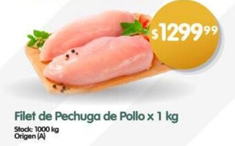 Supermercados Buenos Días Filet de Pechuga de Pollo x 1 kg oferta