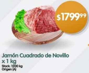 Supermercados Buenos Días Jamón Cuadrado de Novillo x 1 kg oferta