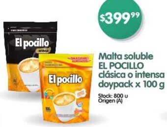 Supermercados Buenos Días Malta soluble EL POCILLO clásica o intensa doypack x 100 g oferta