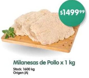 Supermercados Buenos Días Milanesas de Pollo x 1 kg oferta