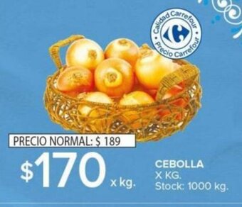 Carrefour CEBOLLA X KG. oferta