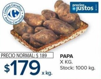 Carrefour PAPA X KG. oferta