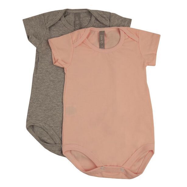 Coto Body bebe/a manga corta liso rosa talle 12 meses oferta