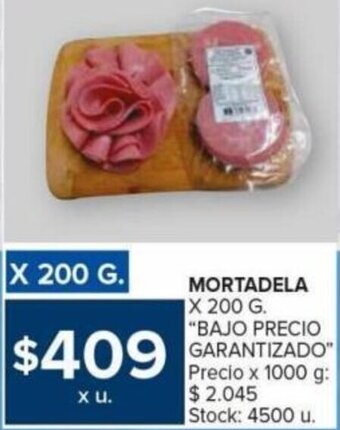 Carrefour MORTADELA X 200 G. "BAJO PRECIO GARANTIZADO" oferta