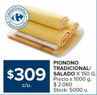 Carrefour PIONONO TRADICIONAL/ SALADO X 150 G. oferta