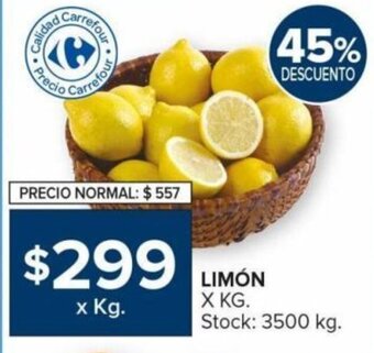 Carrefour LIMÓN X KG. oferta
