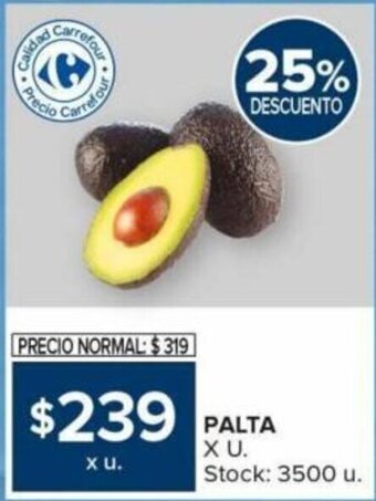 Carrefour PALTA X U. oferta