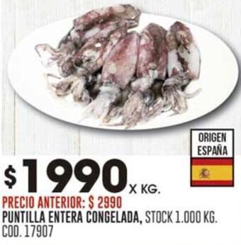 Coto PUNTILLA ENTERA CONGELADA, oferta