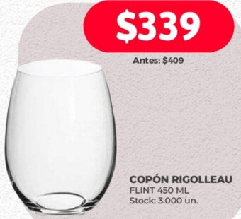 Supermercados Tadicor COPÓN RIGOLLEAU FLINT 450 ML oferta
