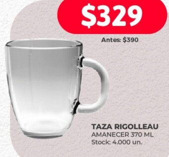Supermercados Tadicor TAZA RIGOLLEAU AMANECER 370 ML oferta