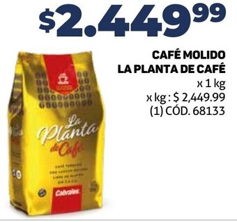 Makro CAFÉ MOLIDO LA PLANTA DE CAFÉ x 1 kg oferta
