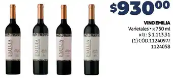 Makro VINO EMILIA 750ML oferta