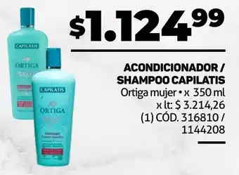Makro ACONDICIONADOR/ SHAMPOO CAPILATIS Ortiga mujer x 350 ml oferta