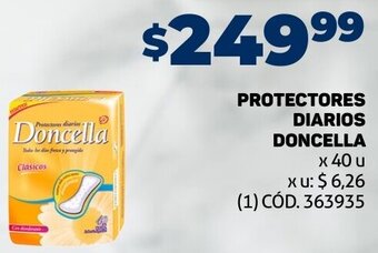 Makro PROTECTORES DIARIOS DONCELLA X 40U oferta