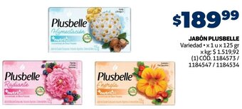 Makro JABÓN PLUSBELLE Variedad x 1ux 125 gr oferta