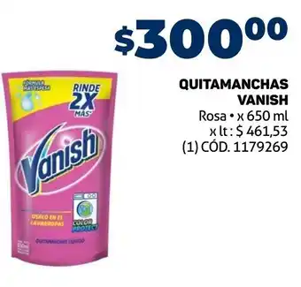 Makro QUITAMANCHAS VANISH Rosa x 650 ml oferta