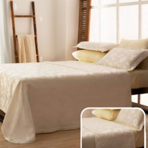 Punto Blu Cubrecama oro jacquard casablanca 260x260 c/2 fundas oferta
