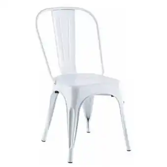 Tio Musa Silla comedor garden life metal reforzado apilable tolix blanca oferta