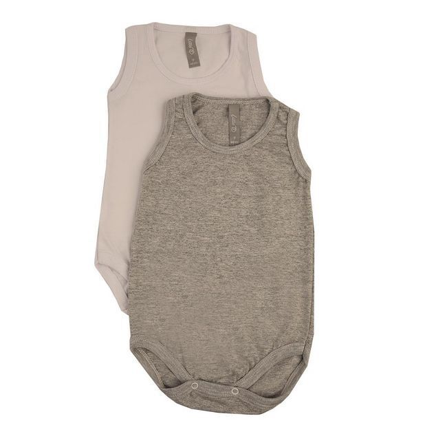 Coto Body bebe/a musculosa liso gris melange talle 6 meses oferta