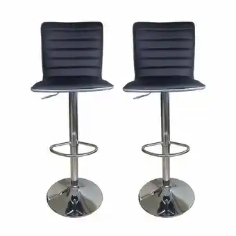 Tio Musa Combo de 2 banquetas taburetes negros cocina barra con respaldo oferta