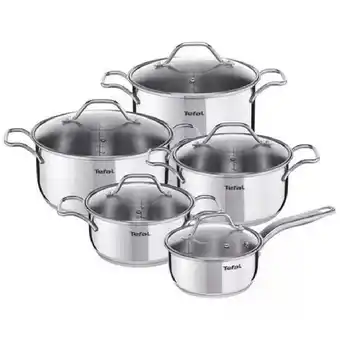 Tio Musa Batería de 10 piezas tefal intuition ollas cacerolas con tapas de vidrio oferta