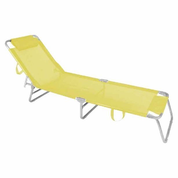 Tio Musa Reposera cama plegable reclinable de aluminio playa botafogo amarillo oferta