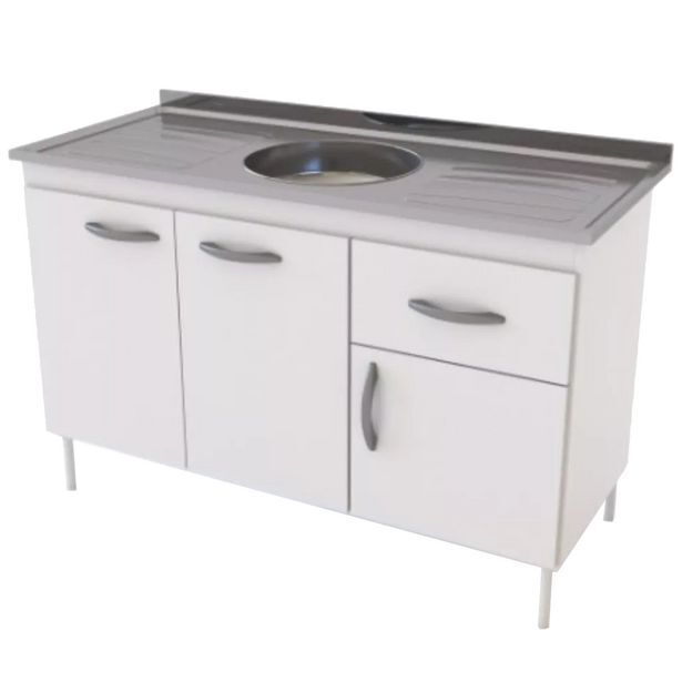 Tio Musa Bajo mesada de 3 puertas y 1 cajon delos dl 602 blanco oferta