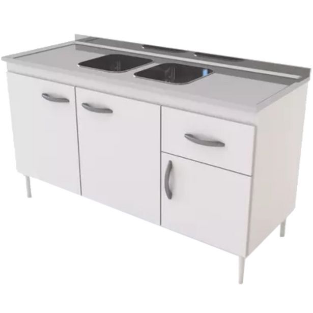 Tio Musa Bajo mesada de 3 puertas y 1 cajon delos dl 604 blanco oferta
