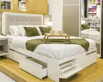 Blancoamor Cama flex ext 140-160 blanco oferta