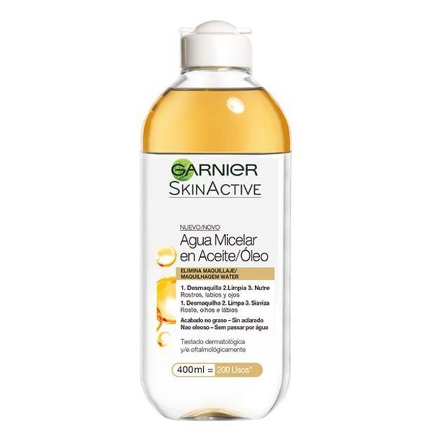 Pigmento Agua micelar en aceite bifásica skinactive oferta