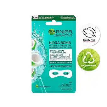 Pigmento Mascarilla en tela para ojos coco biodegradable skin active oferta