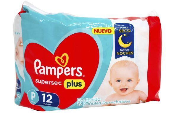 Ferniplast Pañales bebés pampers peq supersec plus 12 un oferta