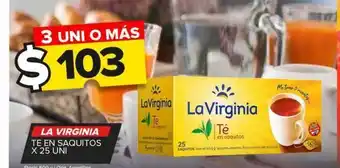 Carrefour Maxi Té en saquitos la virginia x 25un oferta