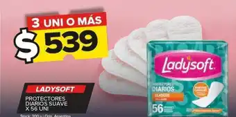 Carrefour Maxi Protectores femeninos ladysoft x 56un oferta