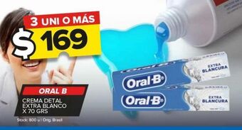 Carrefour Maxi Crema dental oral-b extra blanco x 70g oferta