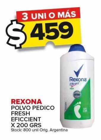 Carrefour Maxi Polvo pedico rexona x 200g oferta