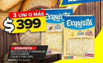 Carrefour Maxi Bizcochuelo exquisita x 540g oferta