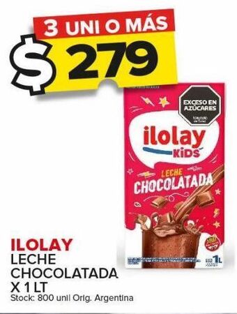 Carrefour Maxi Leche chocolatada ilolay x 1l oferta