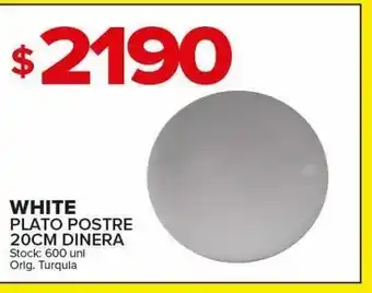 Carrefour Maxi Plato de postre white 20cm dinera oferta