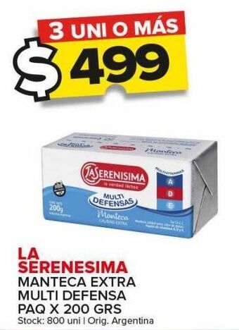 Carrefour Maxi Manteca la serenísima x 200g oferta