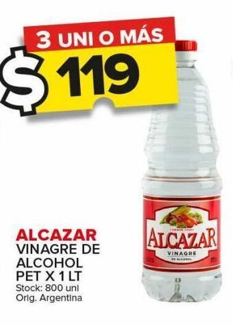 Carrefour Maxi Vinagre de alcohol alcazar x 1l oferta